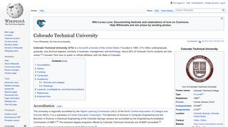 Colorado Technical University - Wikipedia