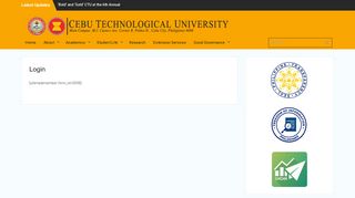 Login – Cebu Technological University