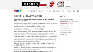 Sign-In and Activation - CTV