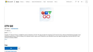 Get CTV GO - Microsoft Store