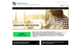 Graduate Application | Graduate School | University of ... - CU Denver