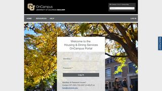MY ACCOUNT | OnCampus - University of Colorado Boulder