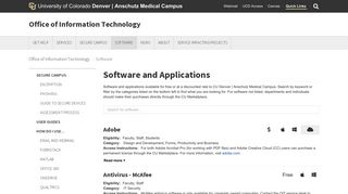 Software & Devices - CU Denver