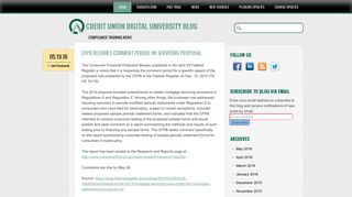 Credit Union Digital University Blog | Compliance Training News