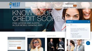 West Community Credit Union | Banking on You