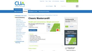 CUA - Classic Mastercard®