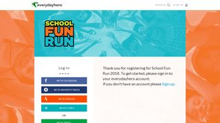 Log In - everydayhero: School Fun Run 2018