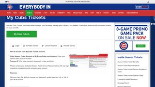 My Cubs Tickets | Chicago Cubs - MLB.com