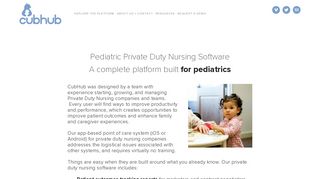 Private Duty Nursing Software for Pediatrics — CubHub Pediatric ...