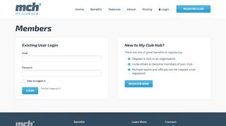 Login - My Club Hub