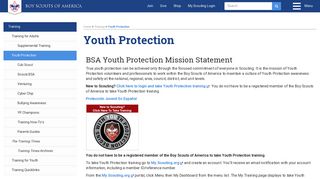 Youth Protection - Boy Scouts of America