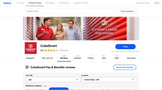 Working at CubeSmart: 87 Reviews about Pay & Benefits | Indeed.com