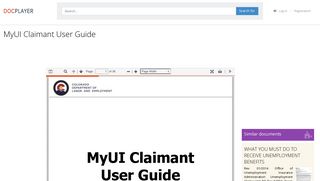 MyUI Claimant User Guide - PDF - DocPlayer.net