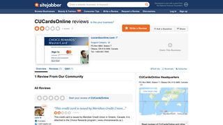 CUCardsOnline Reviews - 1 Review of Cucardsonline.com ...