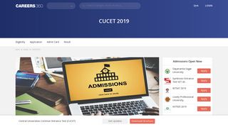 CUCET 2019 - Exam Dates, Registrations, Eligibility, Syllabus