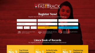 CU FastTrack: Chandigarh University Punjab Online Registration ...