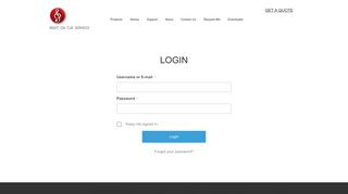 Login - Right on Cue Services