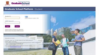 Graduate School Platform (Students) - Login - CUHK