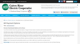 Bill Payment Options | Cuivre River Electric Cooperative, Inc.