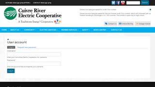 User account | Cuivre River Electric Cooperative, Inc.
