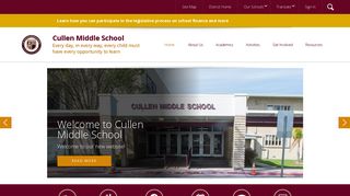 Cullen Middle School / Home - Houston ISD