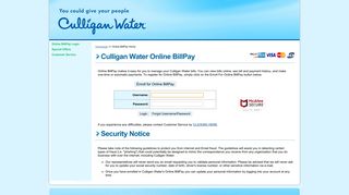 Culligan Water - Online BillPay