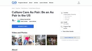 Culture Care Au Pair: Be an Au Pair in the US | Go Overseas