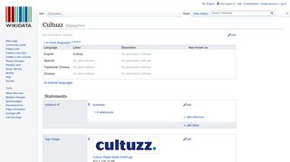 Cultuzz - Wikidata