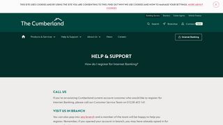 Registering for Internet Banking - Cumberland Building Society