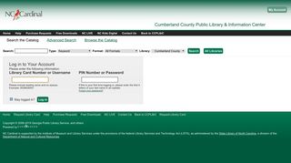 Account Login - Cumberland County Library System