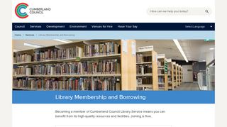 Library Membership and Borrowing | Cumberland Council