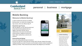 Mobile Banking - Cumberland Bank & Trust