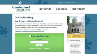 Online Banking - Cumberland Bank & Trust