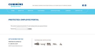 Employee Portal - Cummins Facility Services