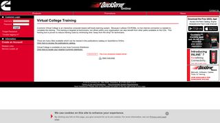 Virtual College Training - Cummins QuickServe Online