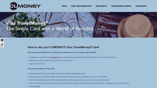 How to use your CUMONEY® Visa TravelMoney® Card – cumoney.com