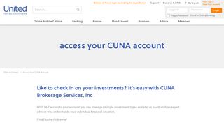 Access Your CUNA Account - United Federal Credit Union