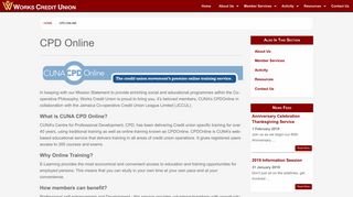 CPD Online - Works Credit Union