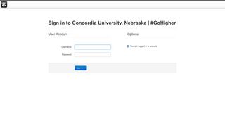 Login - Concordia University, Nebraska | #GoHigher
