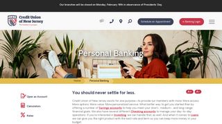 Personal Banking – Credit Union of New Jersey