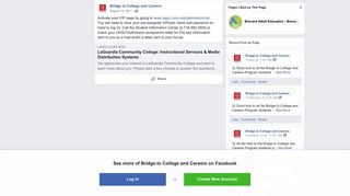 Activate your VIP page by going to... - Bridge to College and Careers ...