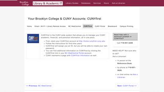 CUNYfirst - Your Brooklyn College & CUNY Accounts - LibGuides ...