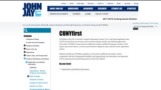 John Jay College - CUNYfirst