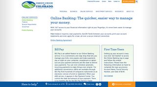 Online Banking - Credit Union of Colorado