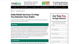 Debt Relief Services - CuraDebt