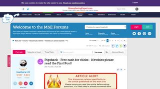 Pigsback - Free cash for clicks - Newbies please read the First ...