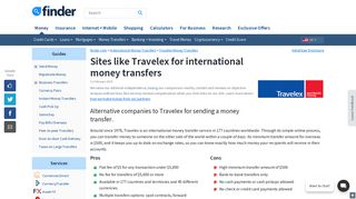 Sites like Travelex for international money transfers - Finder.com