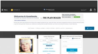 The Plain Dealer Obituaries - Cleveland, OH | The Plain Dealer