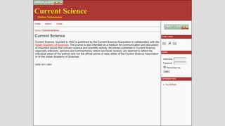 Online Submission - Current Science