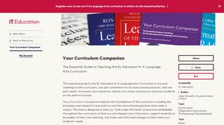 Your Curriculum Companion | EL Education